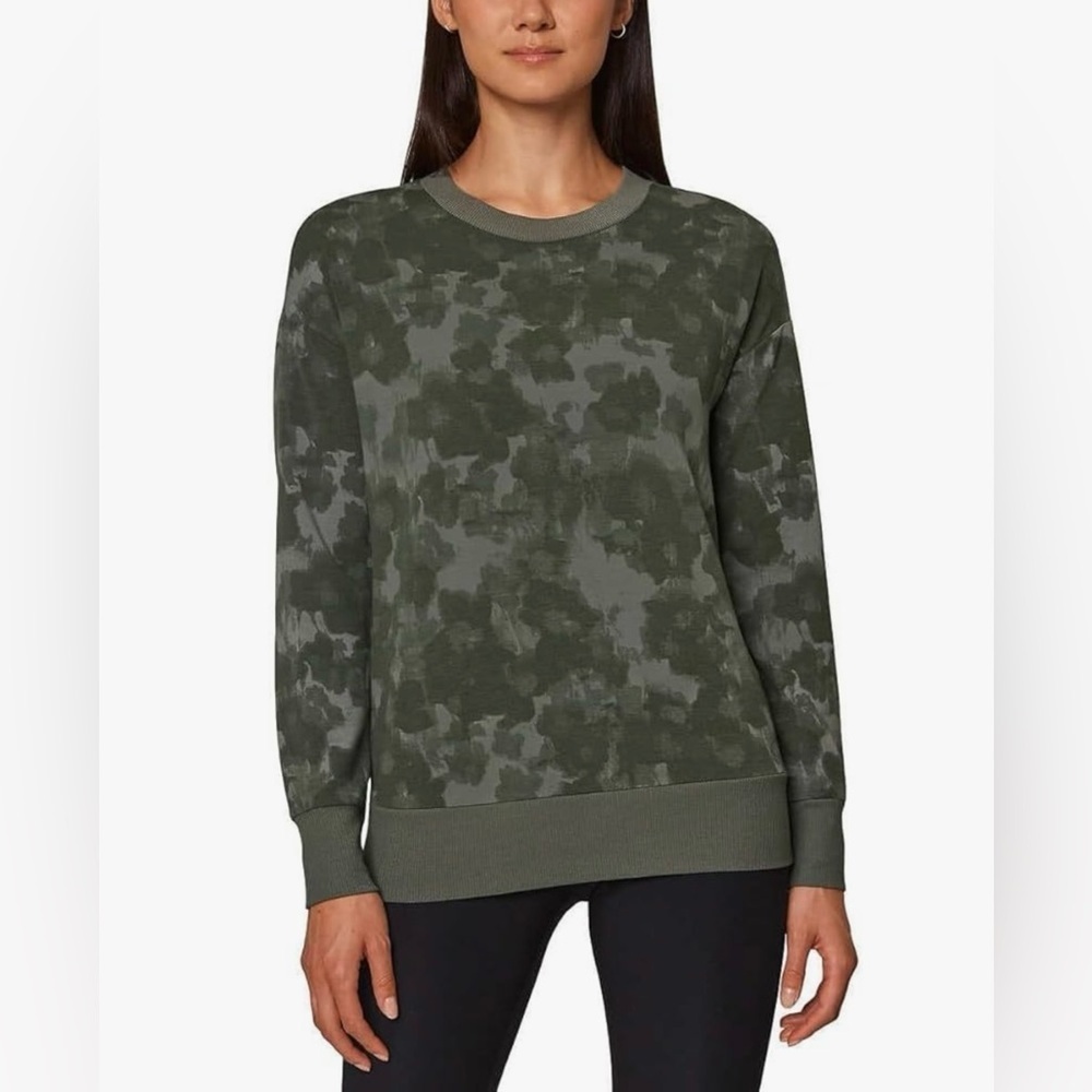 Mondetta Olive Green Camo Sweatshirt Size M